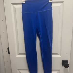 Blue High-Waisted Leggings